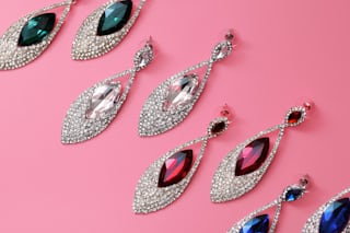 Oxidised jhumka set